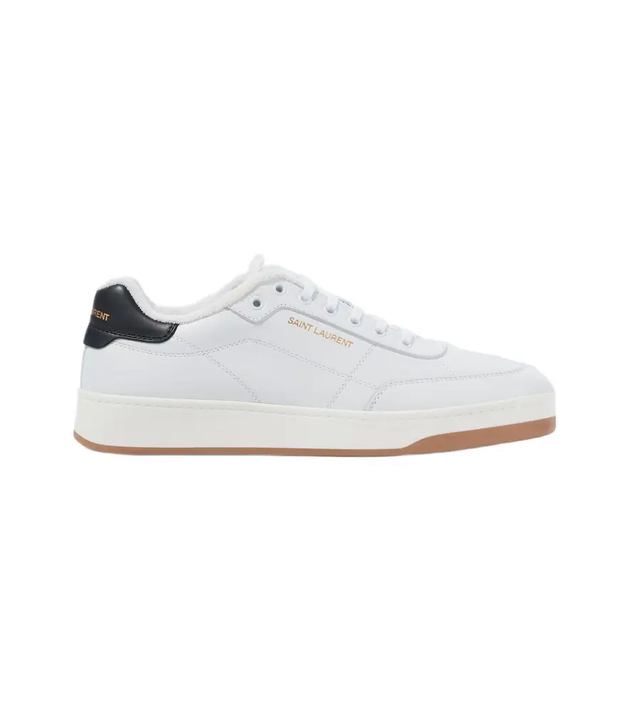 Saint Laurent SL/61 logo leather low-top sneakers