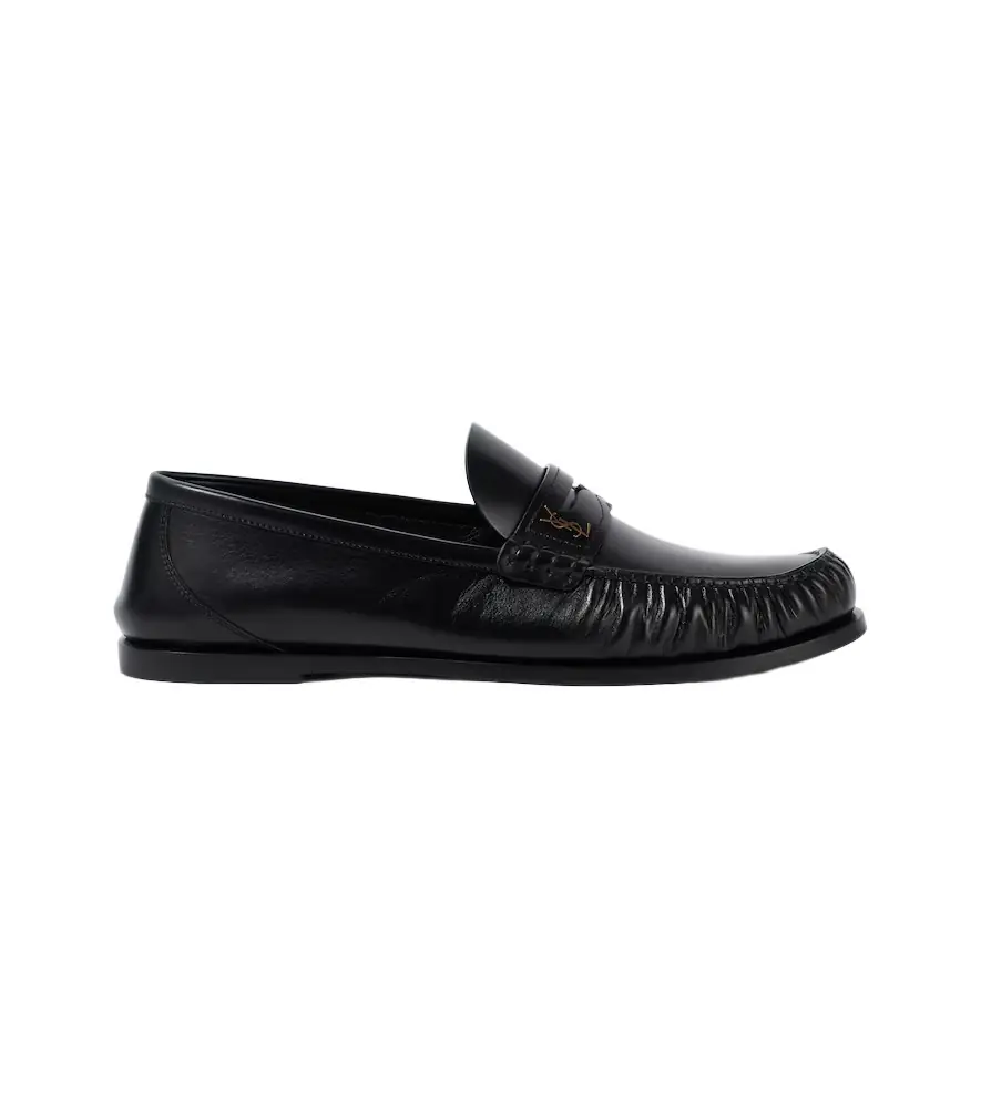 Saint Laurent Laurent leather penny loafers