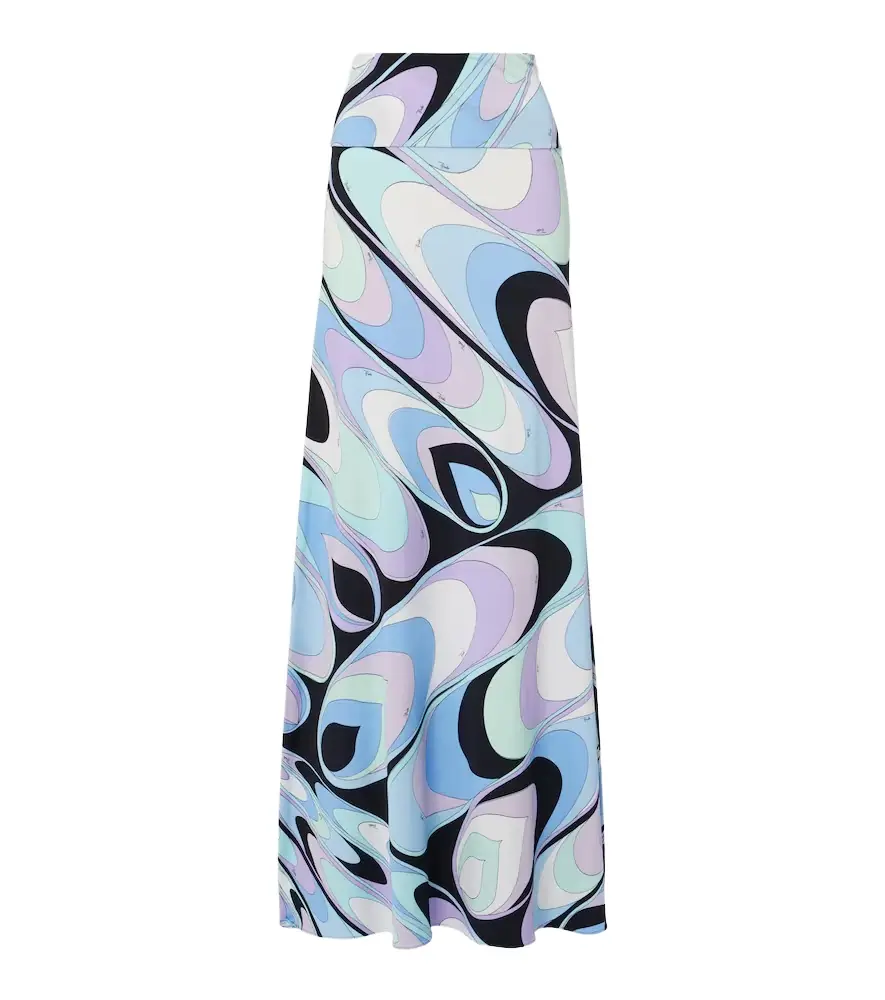 Pucci Jersey satin maxi skirt