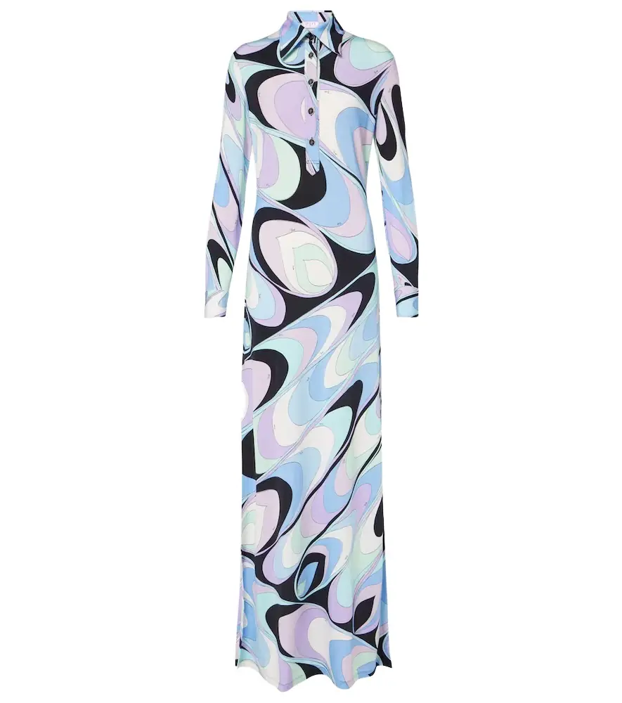 Pucci Vivara jersey maxi dress