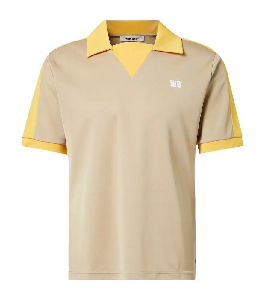 Wales Bonner Logo colorblocked polo shirt