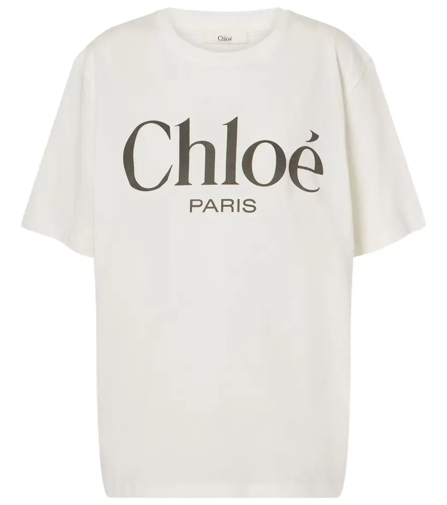 Chloe Chloé Logo cotton jersey T-shirt