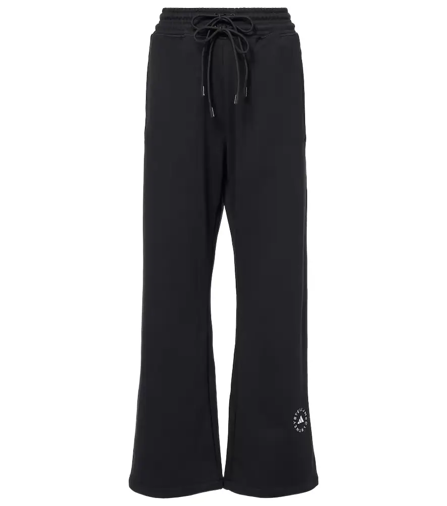 Adidas by Stella McCartney High-rise French terry sweatpants
