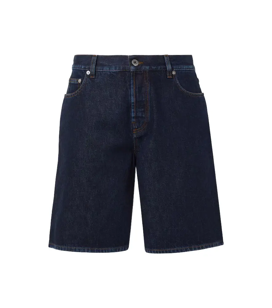 Burberry Mid-rise denim shorts