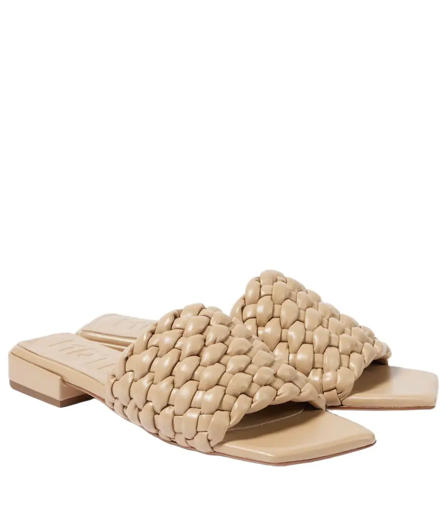 Souliers Martinez Aster woven leather slides