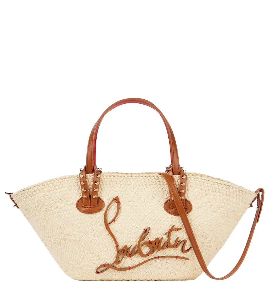 Christian Louboutin Cabata Mini raffia basket bag