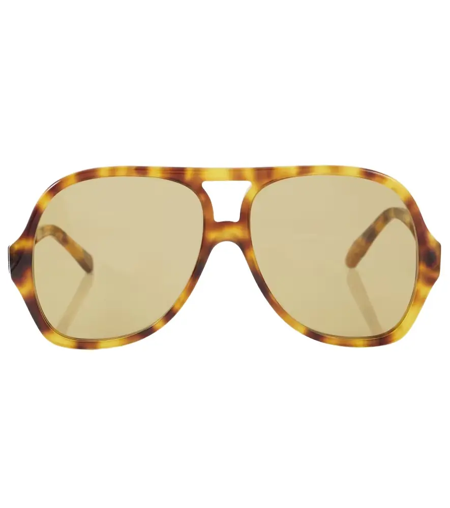 Chloe Chloé Logo aviator sunglasses