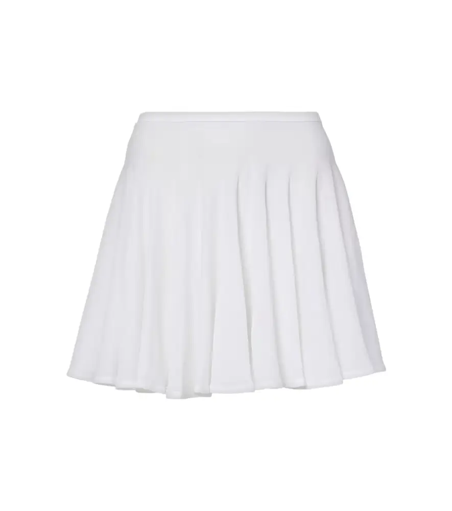 Alaia Alaïa Pleated semi-sheer miniskirt