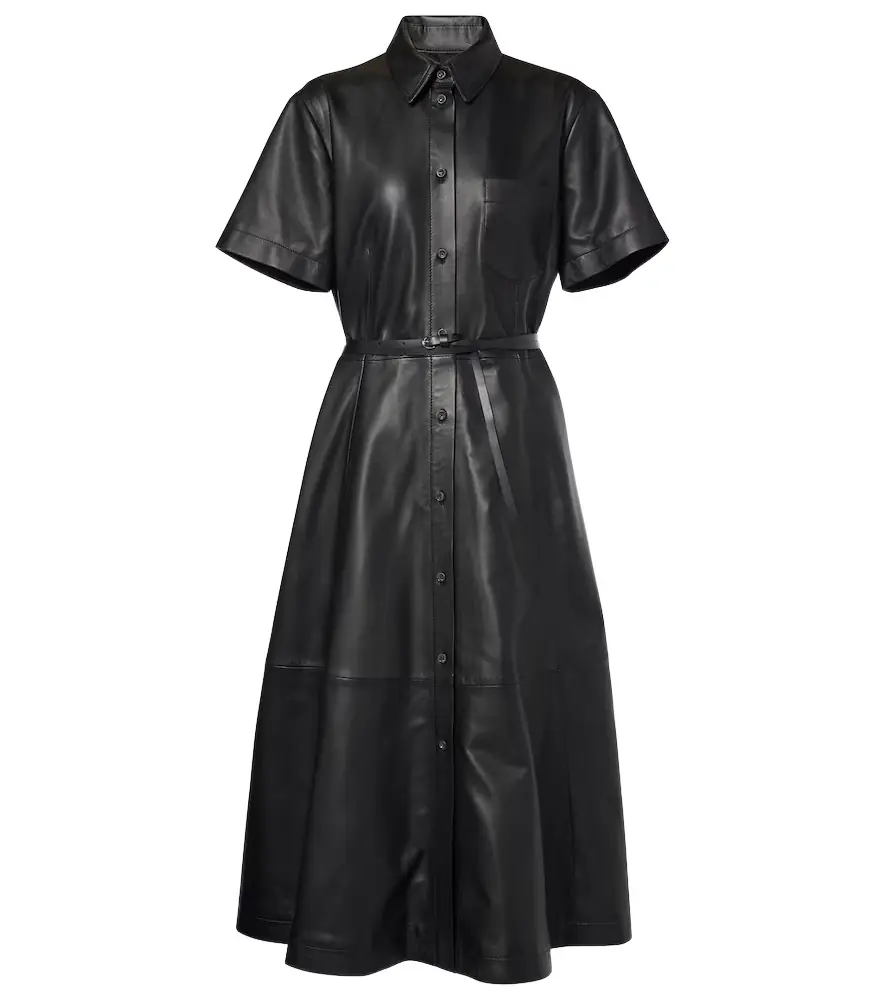 Altuzarra Kiera leather shirt dress