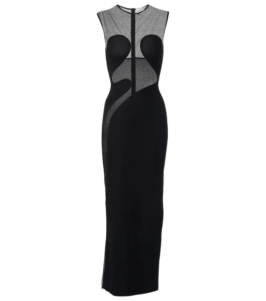 Alaia Alaïa Paneled maxi dress