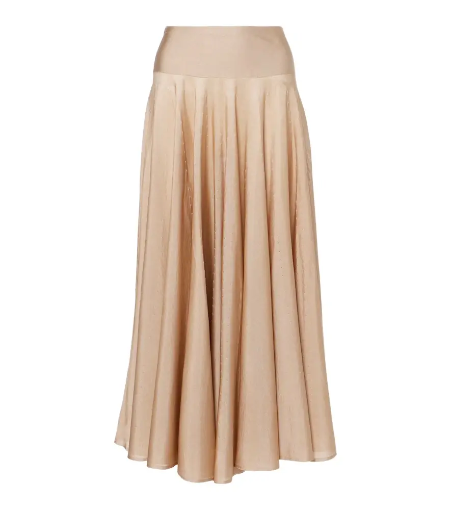 Alaia Alaïa Pleated maxi skirt