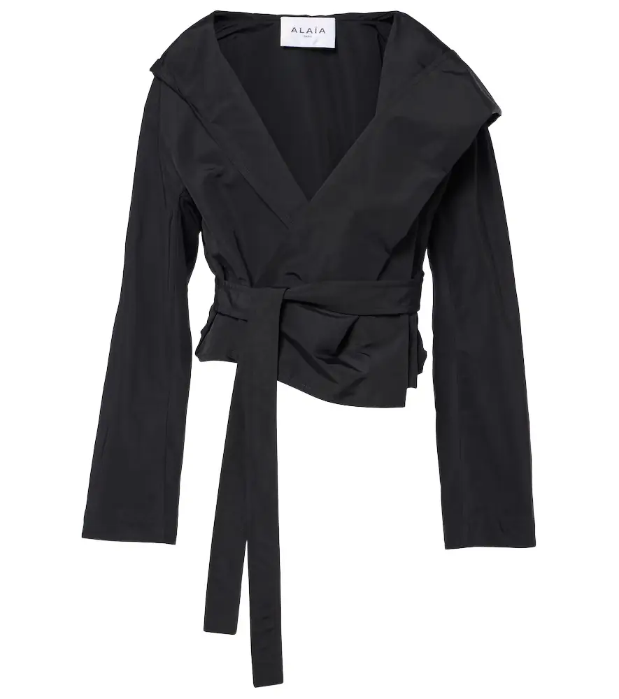 Alaia Alaïa Hooded wrap jacket