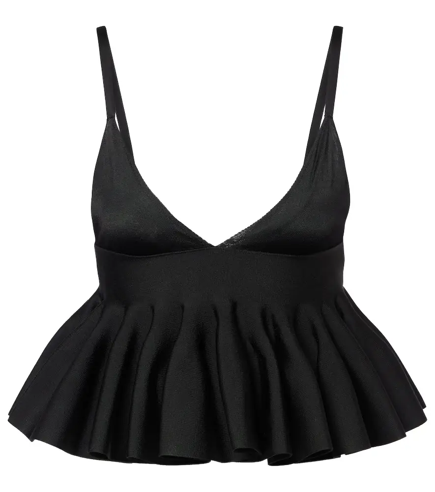 Alaia Alaïa Godet bra top