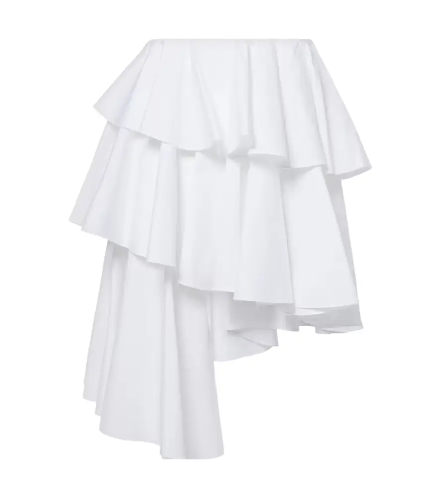 Alaia Alaïa Spiral ruffled miniskirt