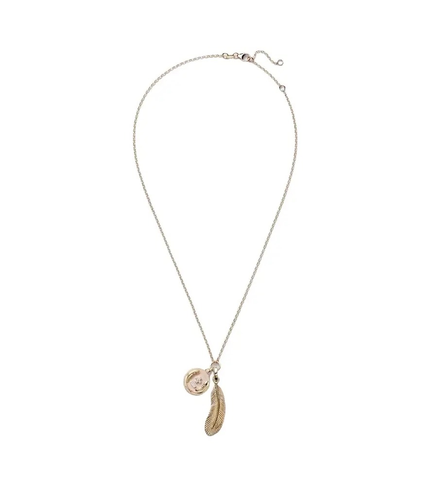 FoundRae Vivacity 18kt gold pendant necklace with diamonds