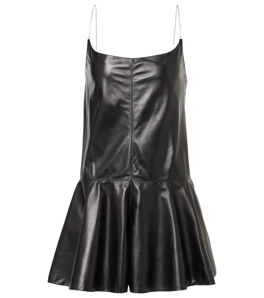 Alaia Alaïa Slip leather romper