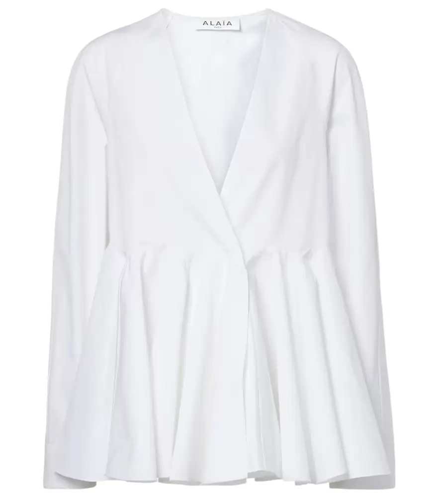 Alaia Alaïa Flare cotton blouse