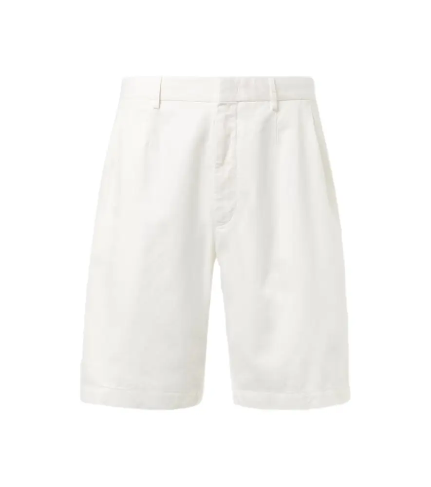 Zegna Cotton and linen Bermuda shorts