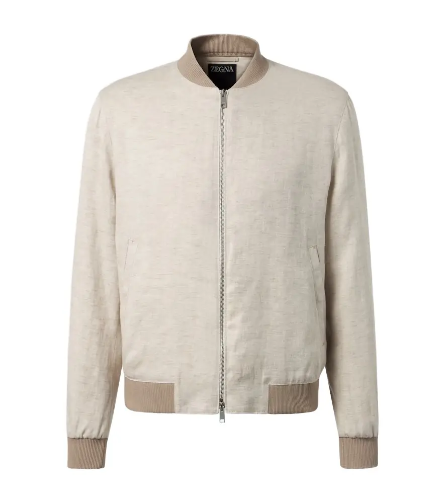 Zegna Linen bomber jacket