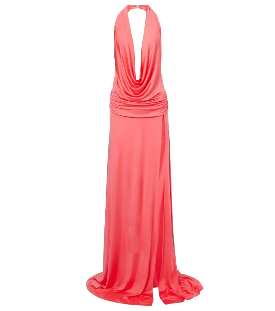 The New Arrivals Ilkyaz Ozel Tanit draped satin gown