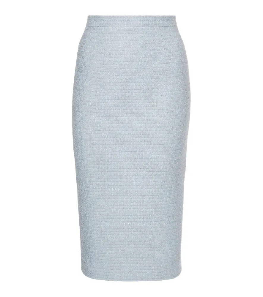 Roland Mouret Bouclé midi skirt