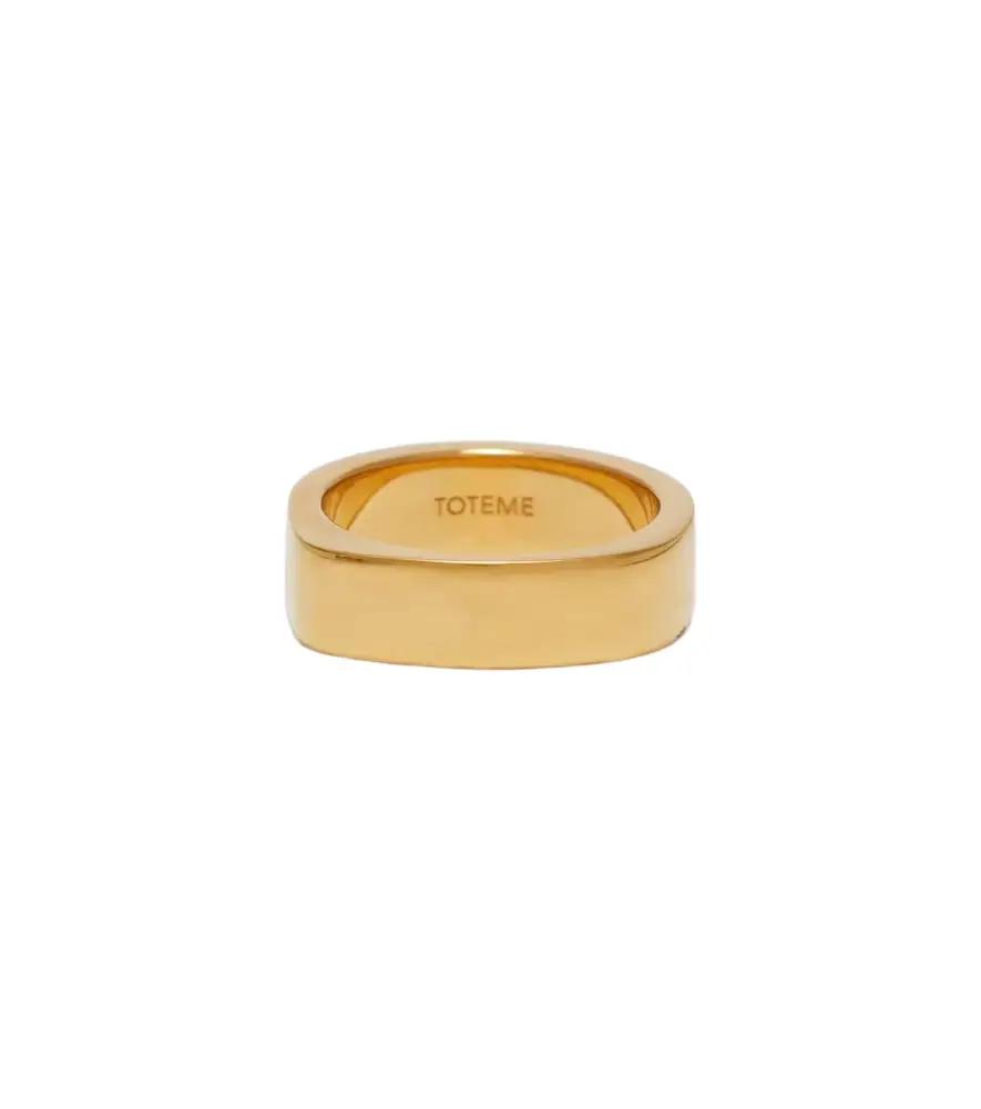 Toteme Signature18kt gold-plated ring