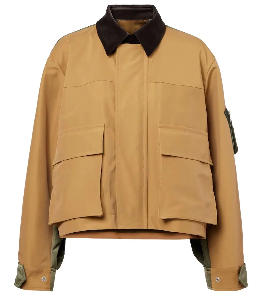 Sacai Cotton-blend twill blouson