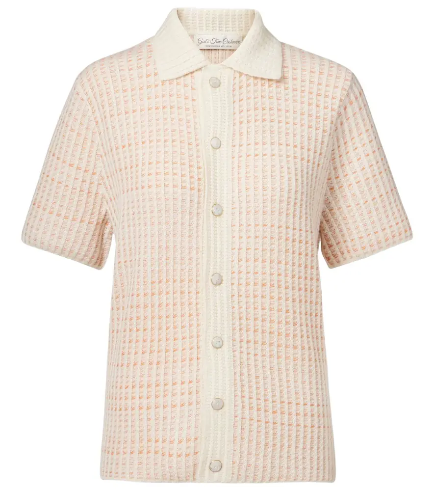 God's True Cashmere Noble ribbed-knit cashmere shirt