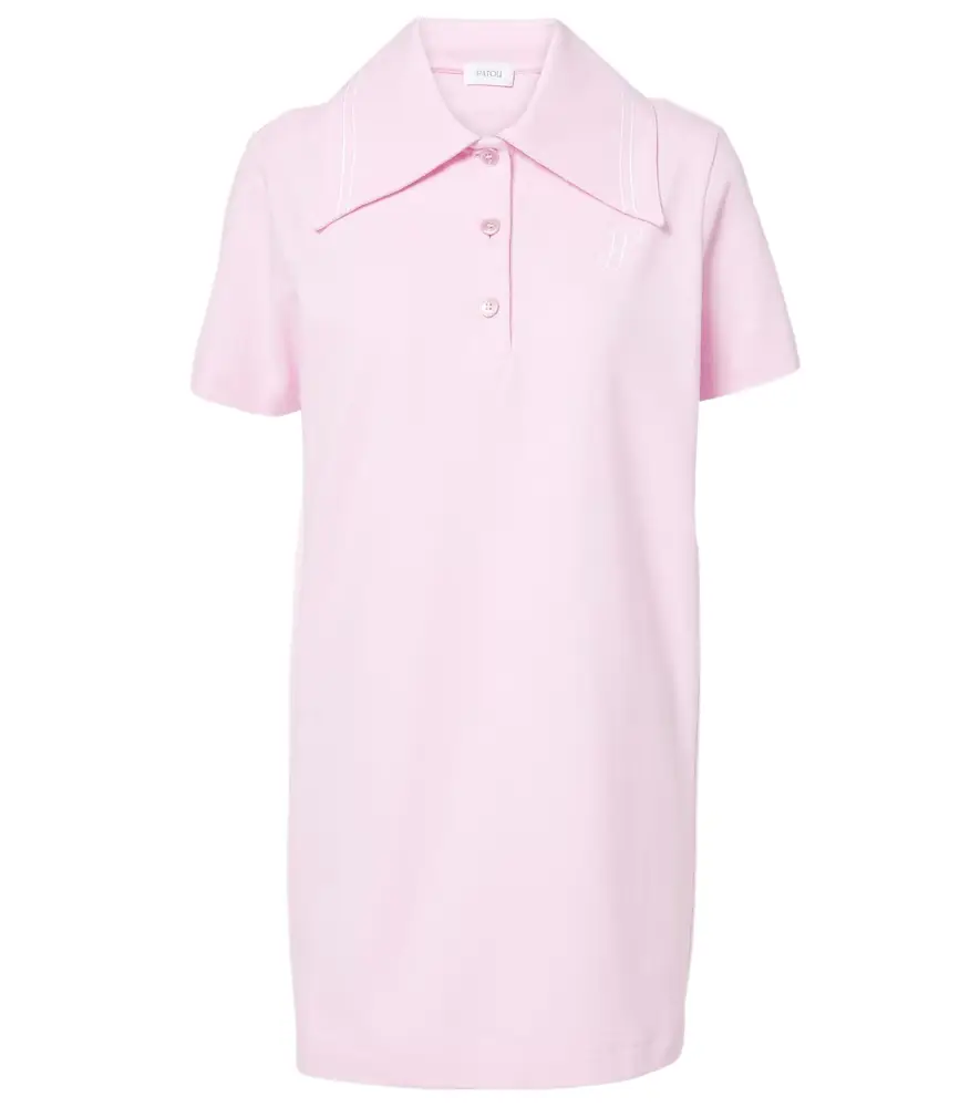 Patou Logo cotton polo dress