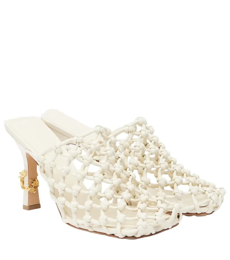 Bottega Veneta Riva 90 woven leather mules