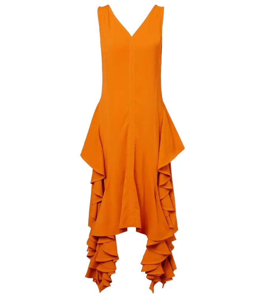 Bottega Veneta Ruffled midi dress