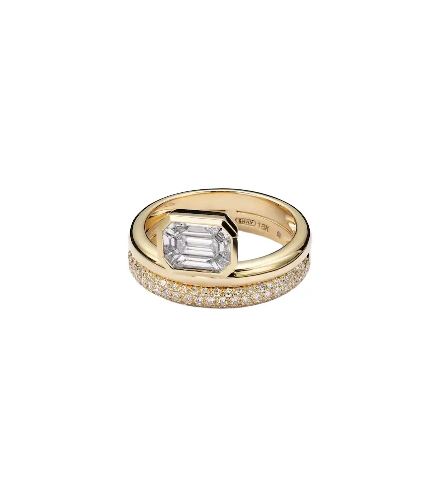 Shay Jewelry 18kt gold ring with diamonds