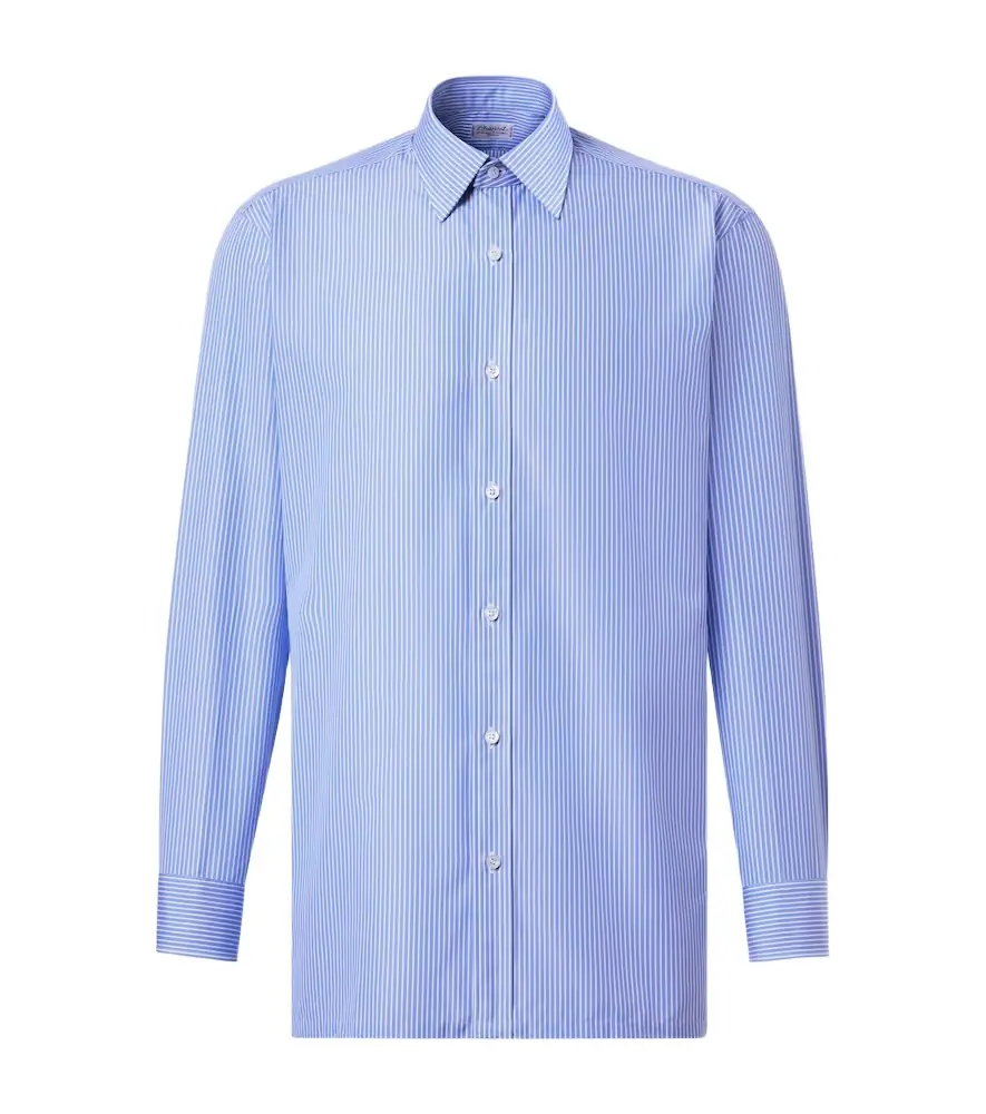 Charvet Striped cotton poplin shirt