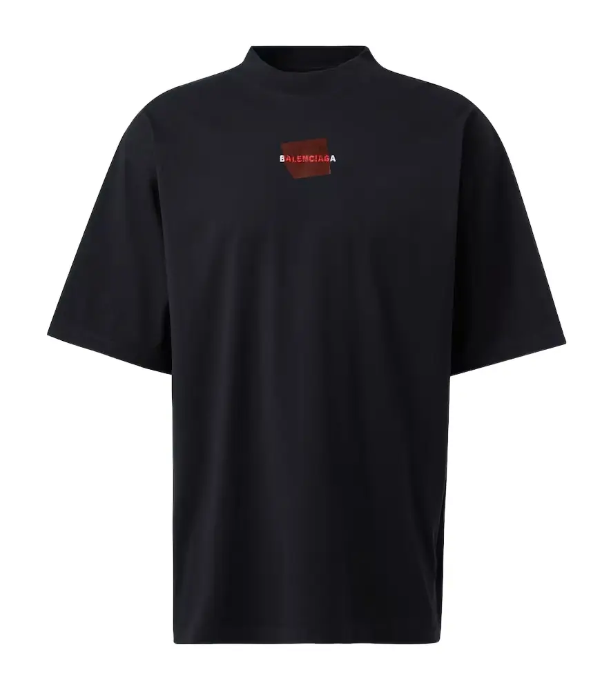 Balenciaga Logo cotton jersey T-shirt