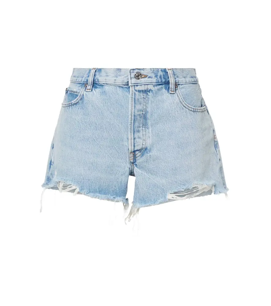 Frame The Hang mid-rise denim shorts