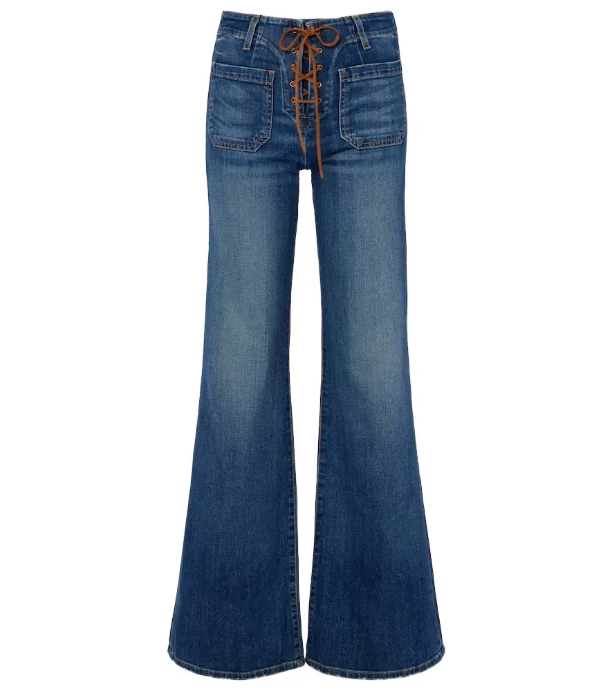 Nili Lotan Florence mid-rise flared jeans