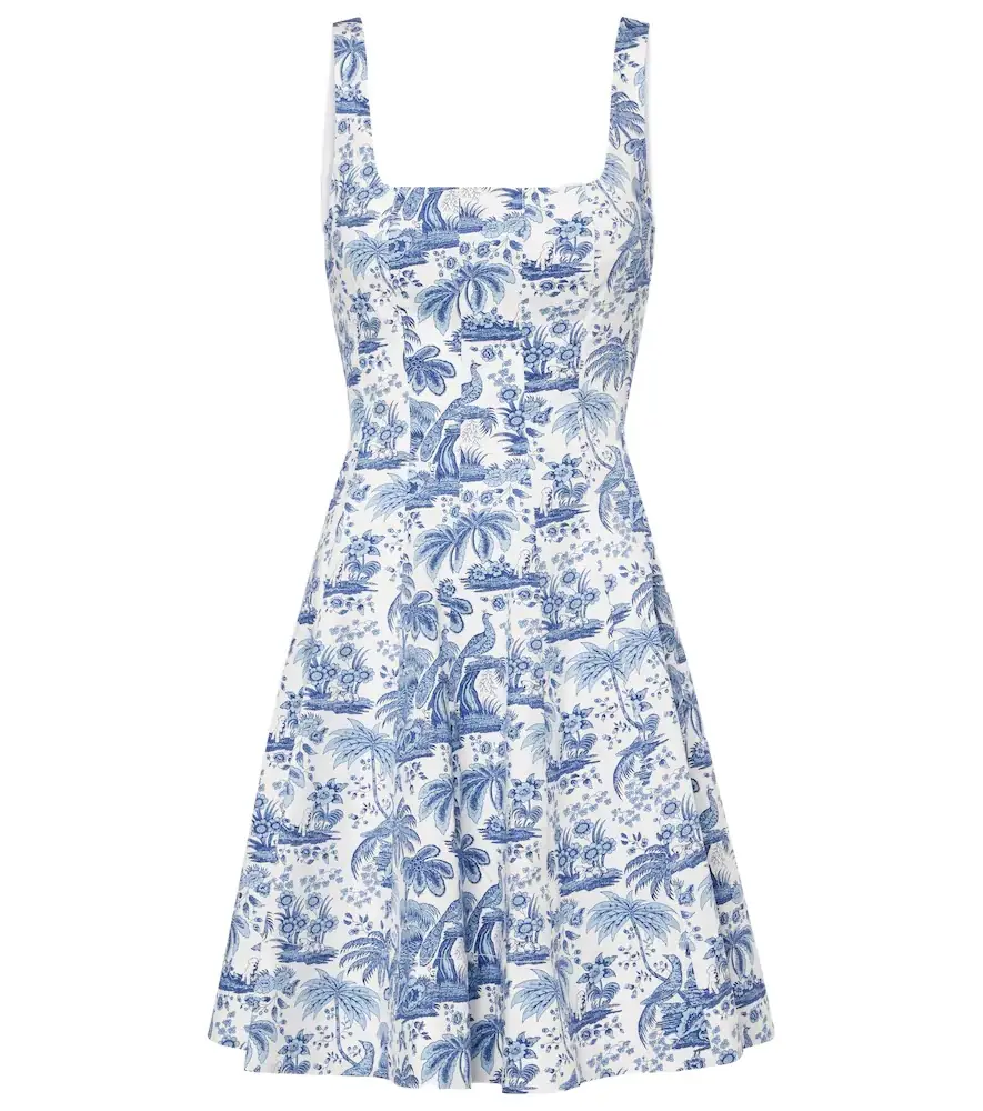 Staud Wells floral cotton minidress