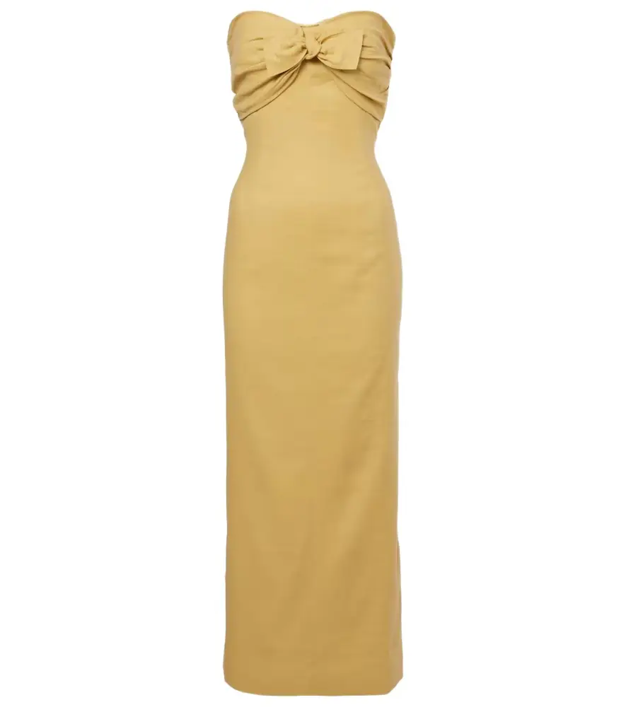 Tove Rahel linen and cotton-blend maxi dress