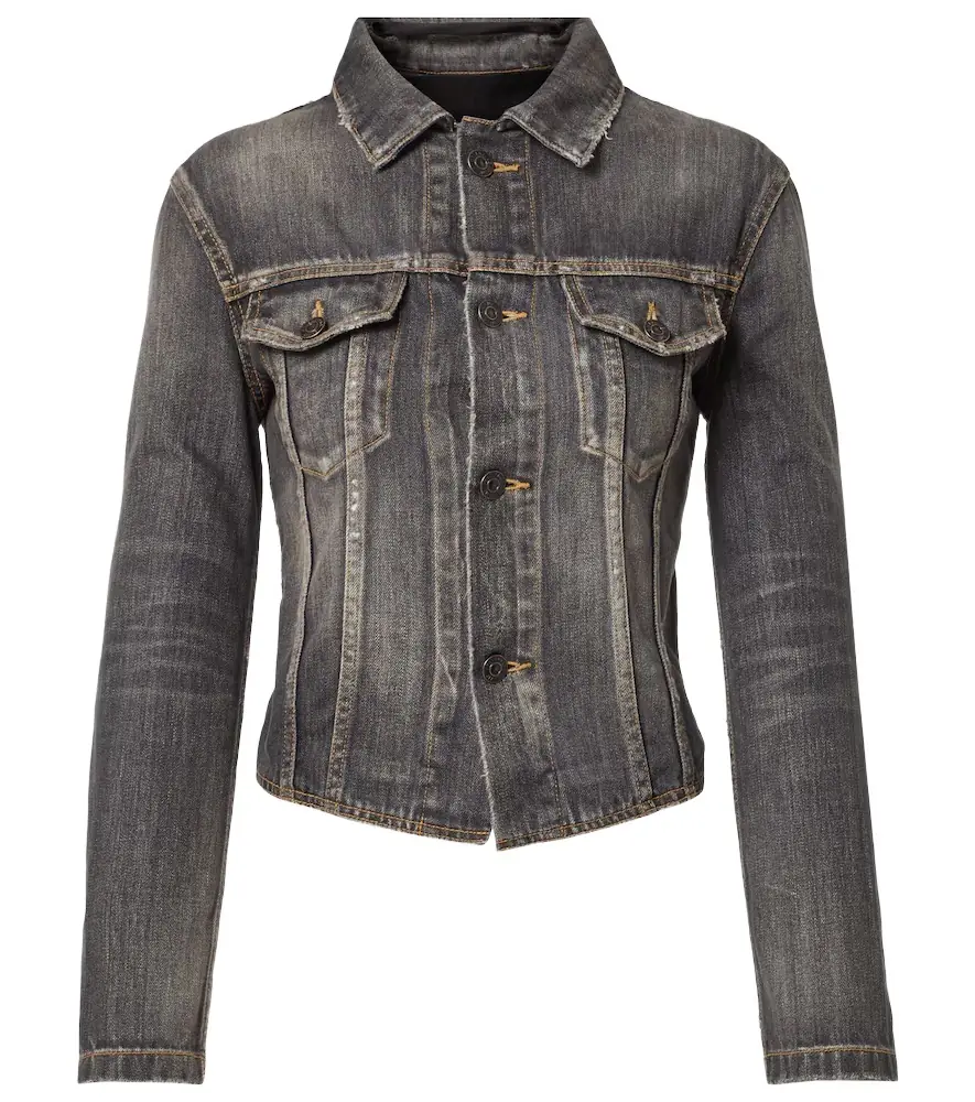 Balenciaga Lace-up denim jacket