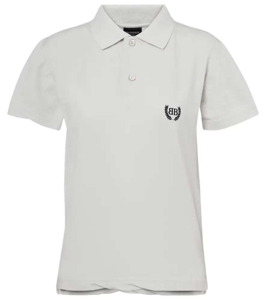 Balenciaga Laurel cotton piqué polo shirt