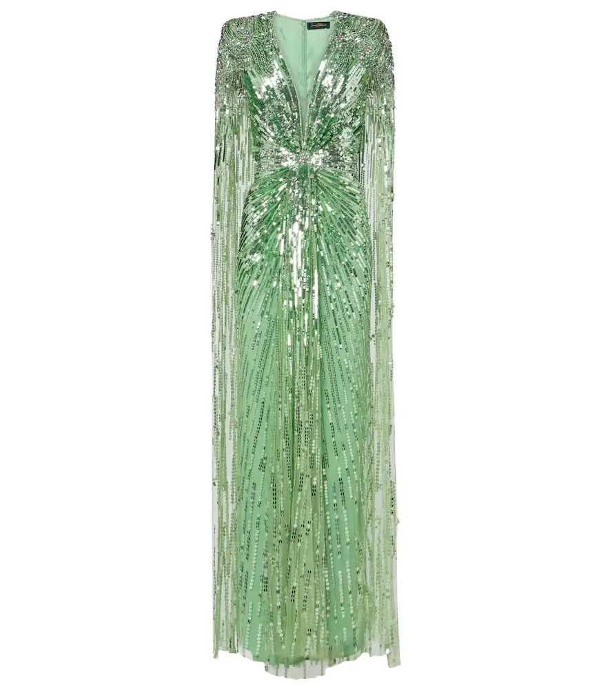 Jenny Packham Gold Rush sequined gown - Women's Clothing