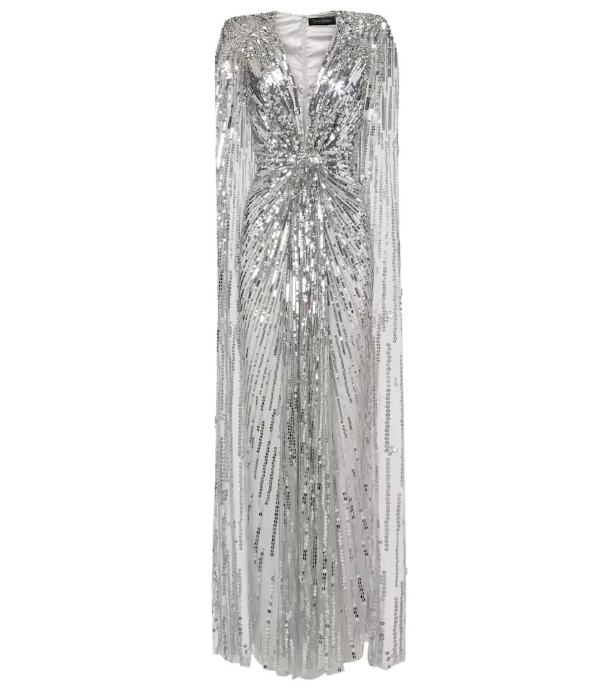 Jenny Packham Gold Rush sequined cocktail dress