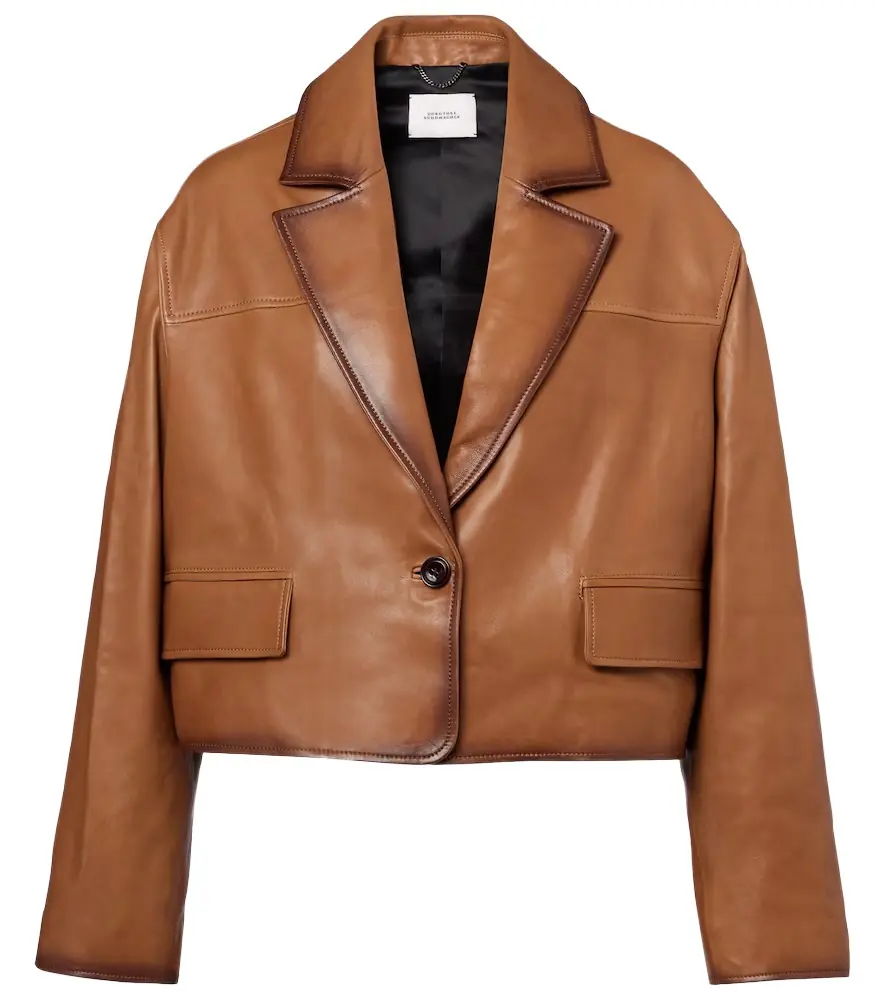 Dorothee Schumacher Cropped leather jacket