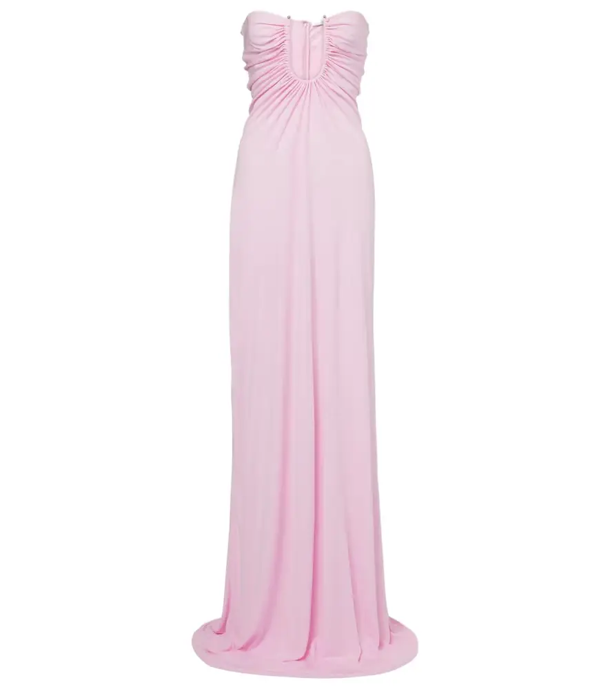 Christopher Esber Arced Palm gathered maxi dress