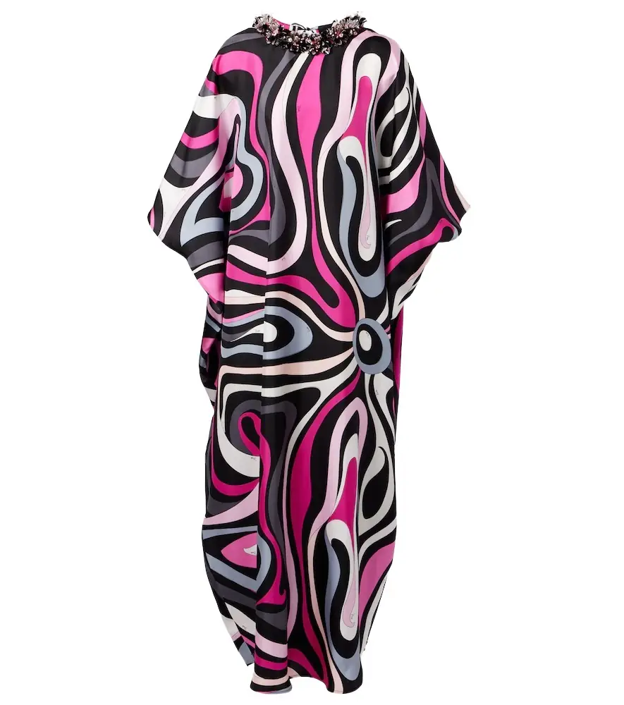 Pucci Marmo silk twill kaftan