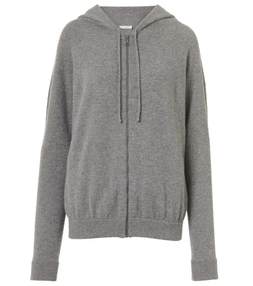 The Row Kawoa cashmere zip-up hoodie