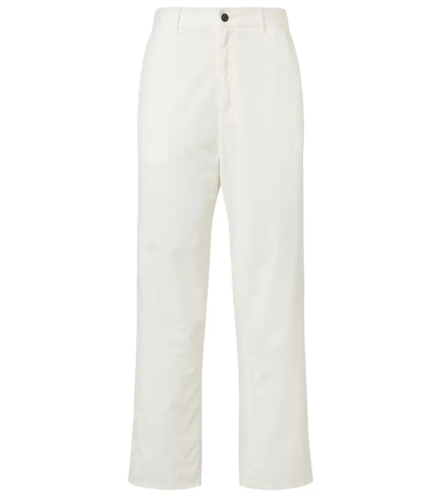 The Row Sharka cotton and cashmere wide-leg pants