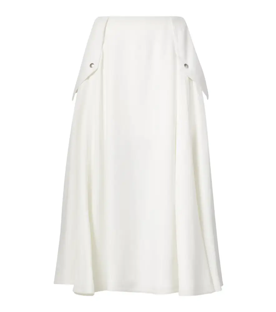 Bottega Veneta Pleated midi skirt