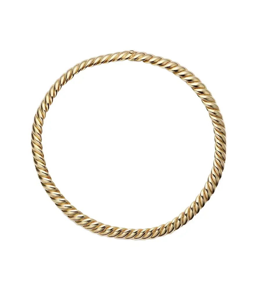 David Yurman Sculpted Cable 18kt gold choker
