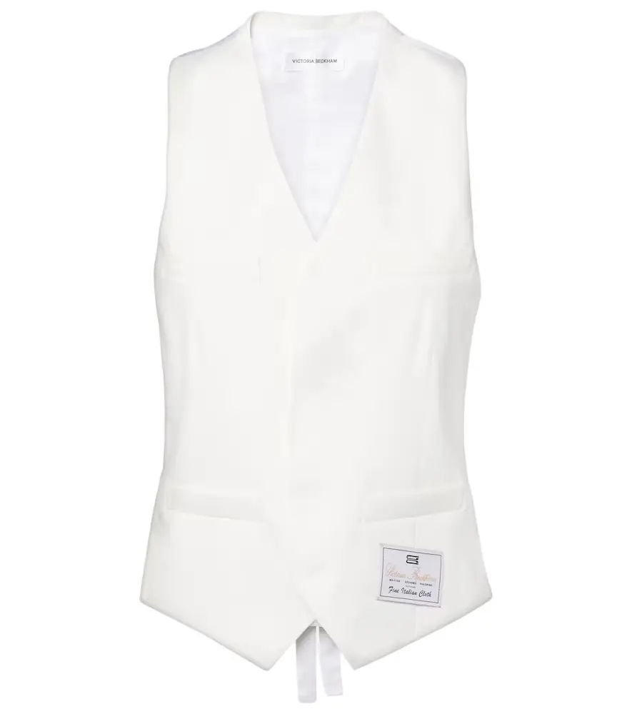 Victoria Beckham Tie-detail vest